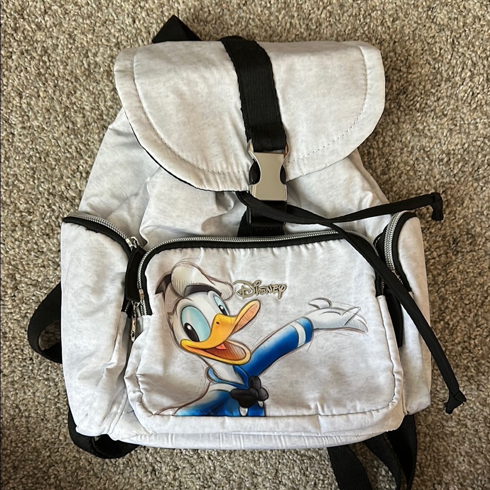 Small Disney Donald Duck Gray Backpack